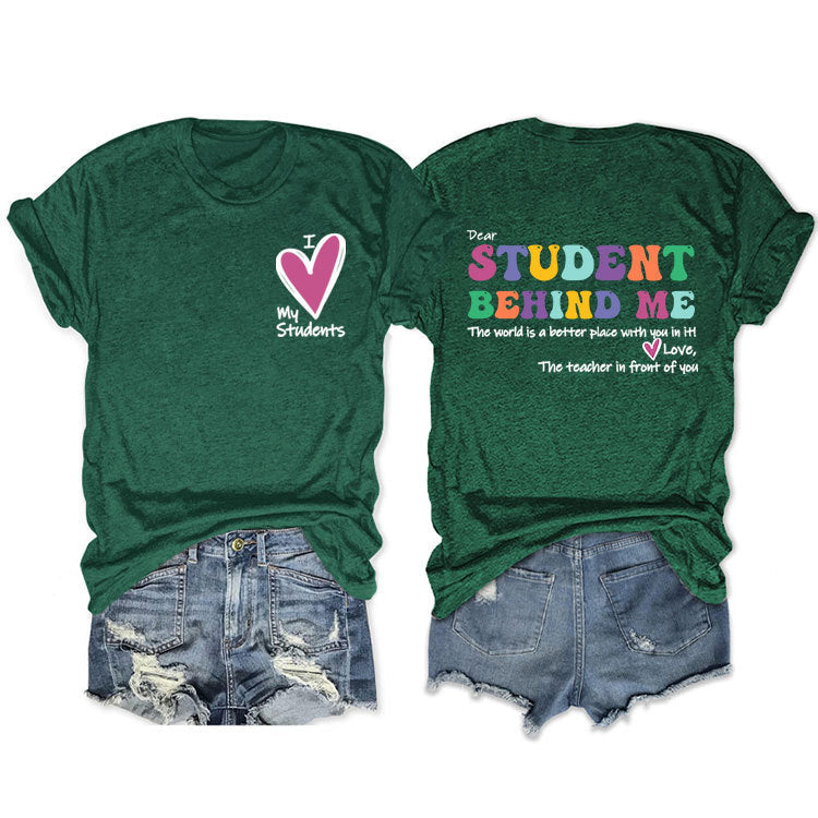 Cher étudiant derrière moi T-shirt