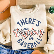 Il n’y a pas de pleurs dans le sweat-shirt de baseball