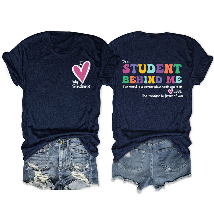 Cher étudiant derrière moi T-shirt