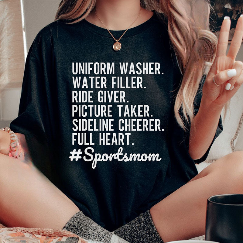 T-shirt imprimé lettre Sports Mom