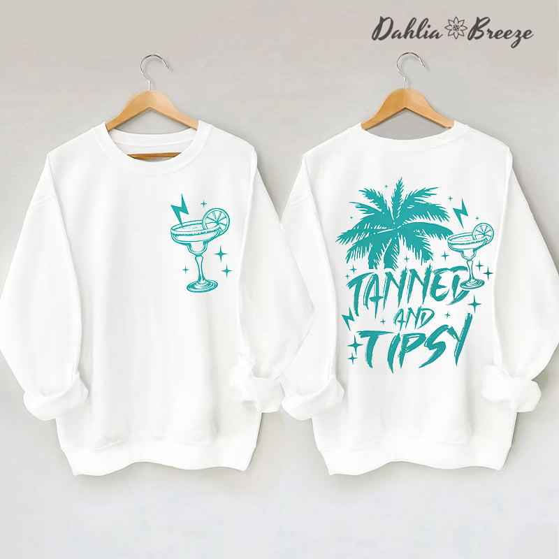 Sweat-shirt d’été rétro bronzé et éméché