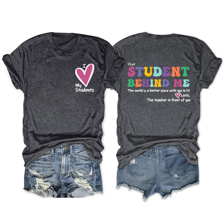 Cher étudiant derrière moi T-shirt