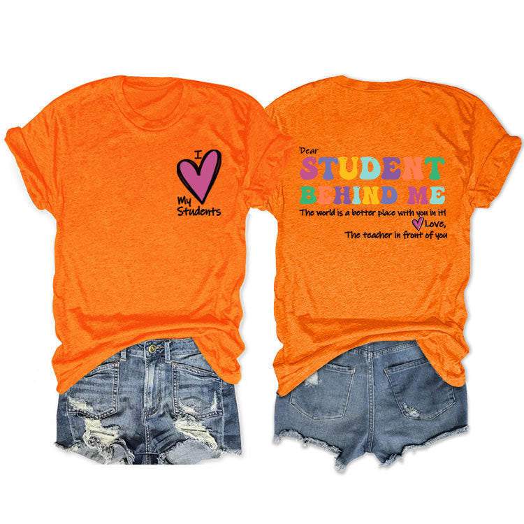Cher étudiant derrière moi T-shirt