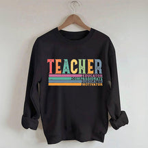 Sweat-shirt rétro pour la rentrée scolaire de la vie des enseignants