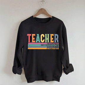Sweat-shirt rétro pour la rentrée scolaire de la vie des enseignants