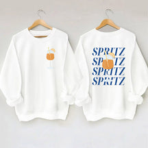 Spritz-Sweatshirt mit Buchstaben-Print