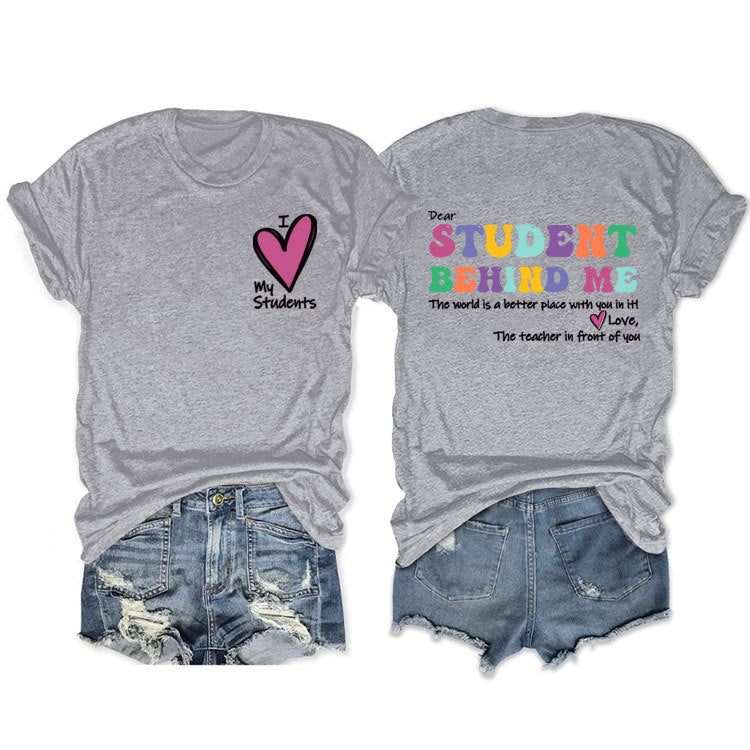 Cher étudiant derrière moi T-shirt