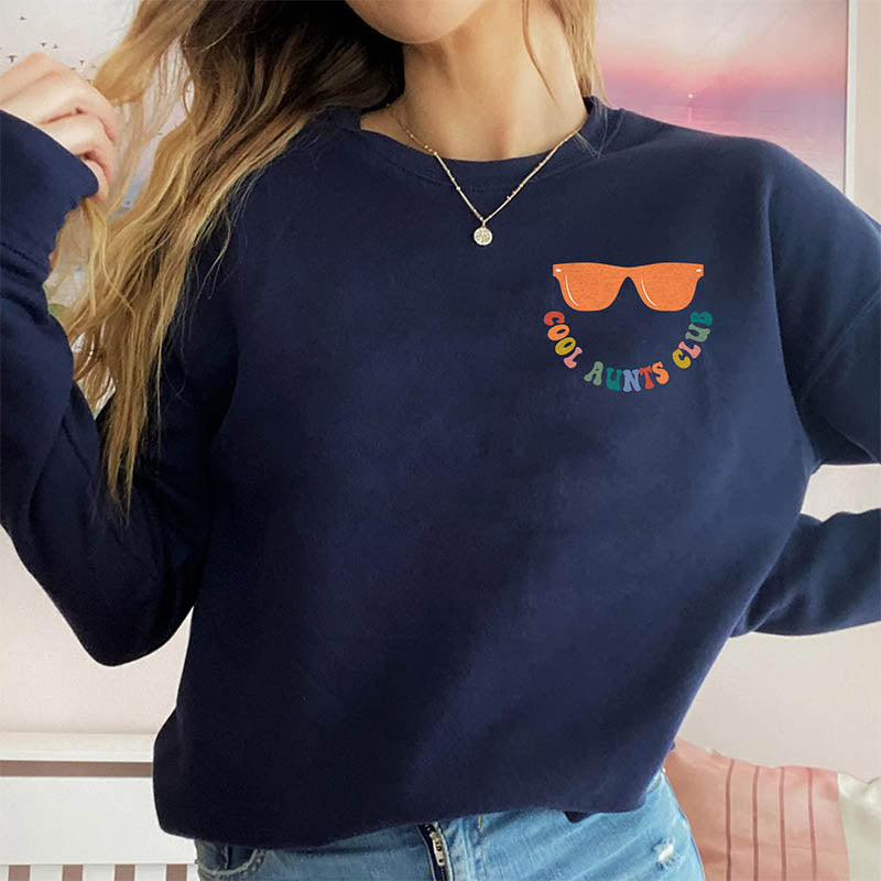 Cool Aunts Club Funny Smile Sweatshirt