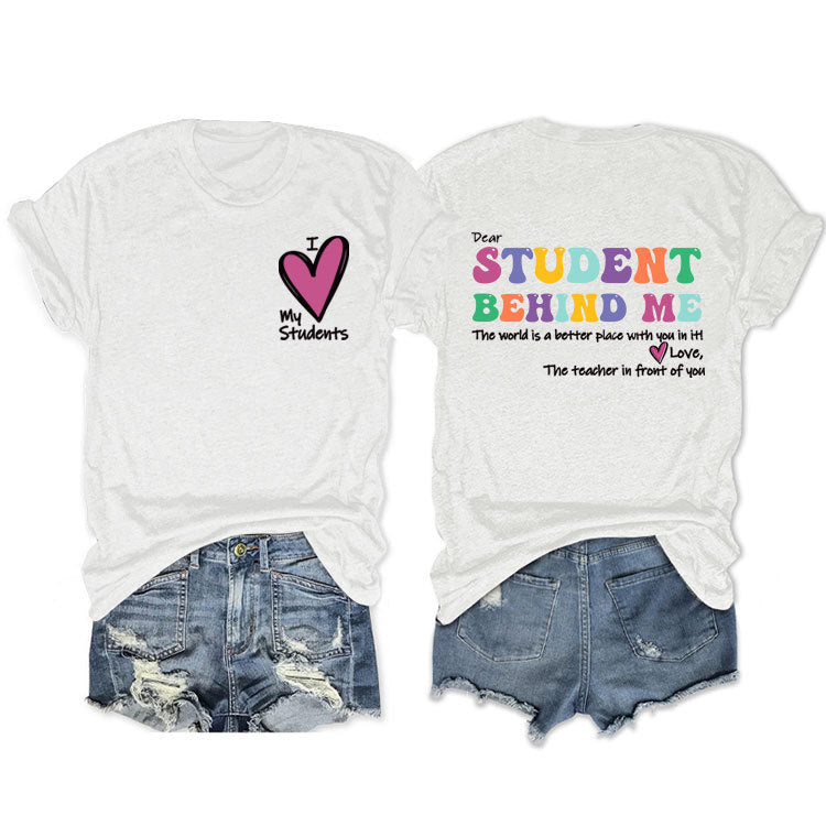 Cher étudiant derrière moi T-shirt