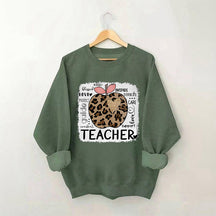 Lehrer Leopard Apple Sweatshirt