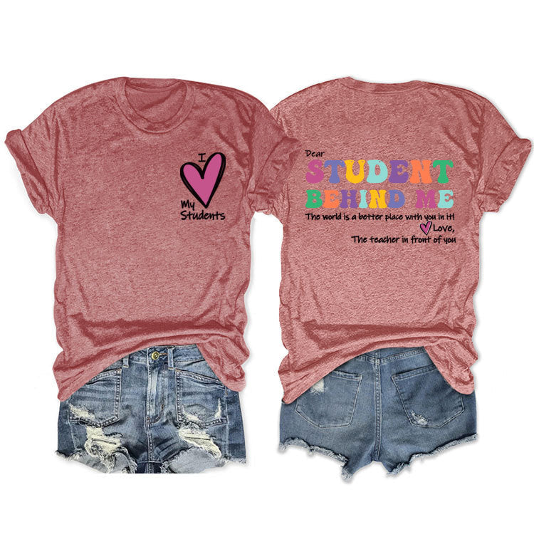 Cher étudiant derrière moi T-shirt
