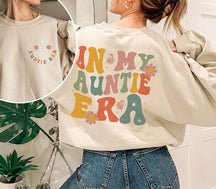 Sweat-shirt à fleurs rétro In My Auntie Era