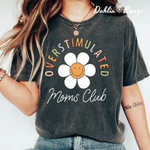 T-shirt à fleurs du Club des mamans surstimulées
