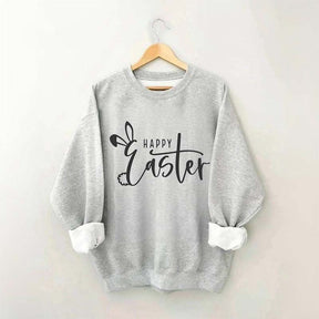 Sweat-shirt imprimé drôle de lapin de Pâques