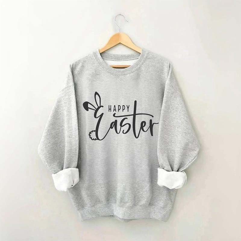 Sweat-shirt imprimé drôle de lapin de Pâques