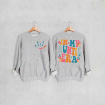 Sweat-shirt mignon à col rond In My Auntie Era