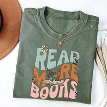 Lire plus de livres T-shirt de lecture drôle
