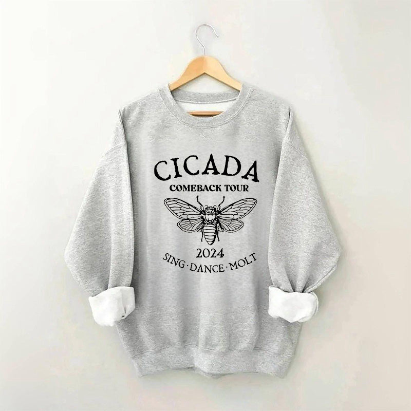 Sweat-shirt Drôle de concert de cigales pour amoureux de la nature