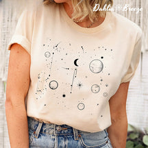 T-shirt esthétique d’astronomie de lune