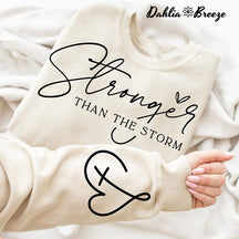 Sweat-shirt positif plus fort que la tempête