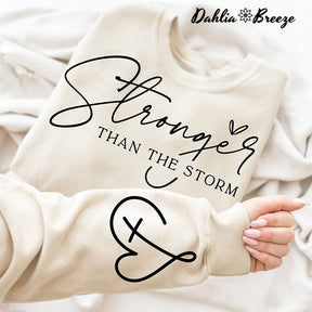 Sweat-shirt positif plus fort que la tempête
