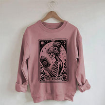 Le sweat-shirt de l’amant du livre de cartes de tarot squelette