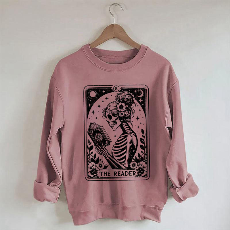 Le sweat-shirt de l’amant du livre de cartes de tarot squelette