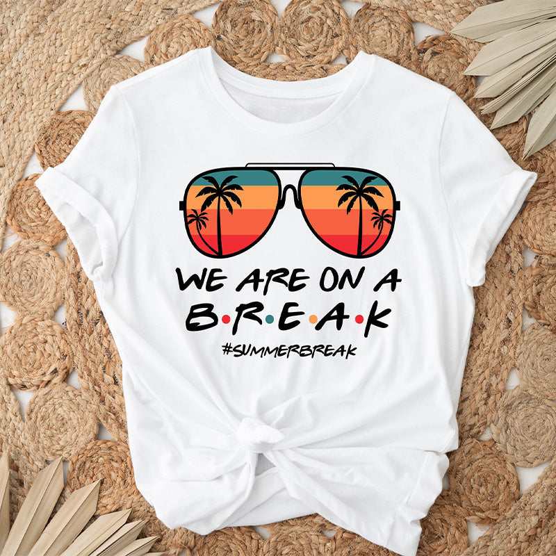 Nous sommes en pause, professeur, t-shirt de vacances d'été