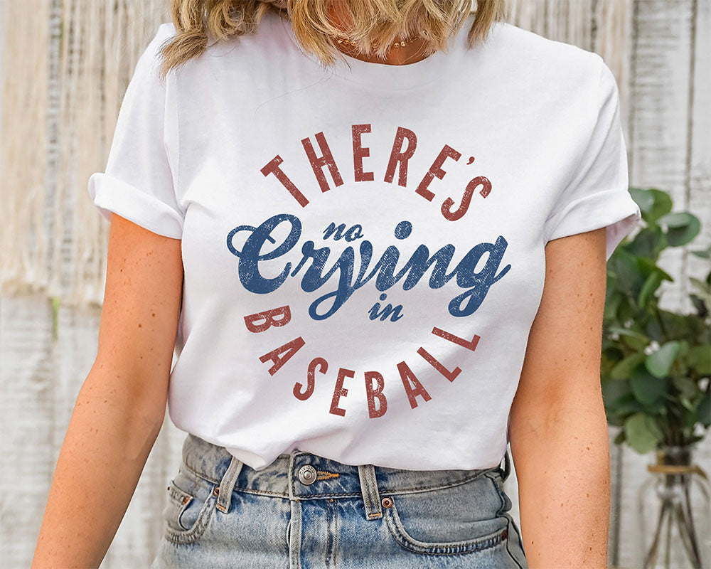 Il n’y a pas de pleurs dans le t-shirt de baseball