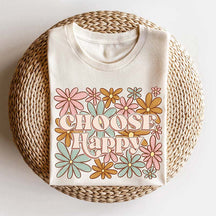 Choisissez un t-shirt à imprimé Happy Flowers