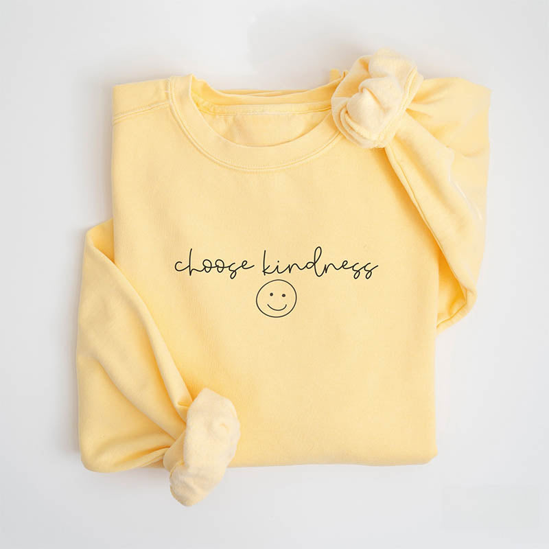Wählen Sie ein Kindness-Sweatshirt mit Rundhalsausschnitt