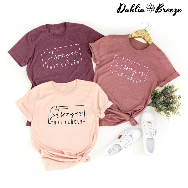 T-shirt Plus fort que le cancer