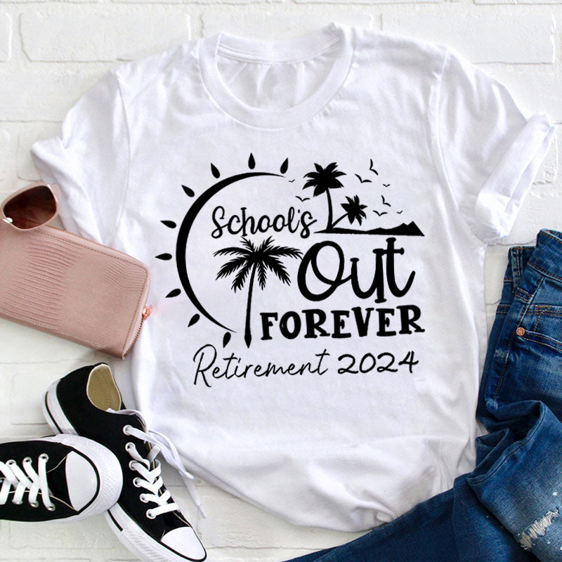 T-shirt d'enseignant retraité de l'école pour toujours