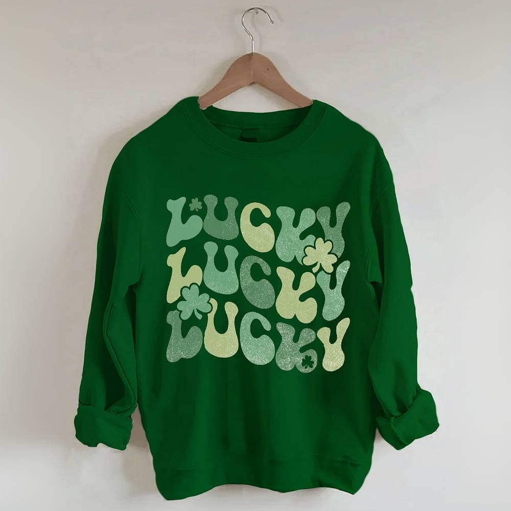 Sweat-shirt Lucky à col rond