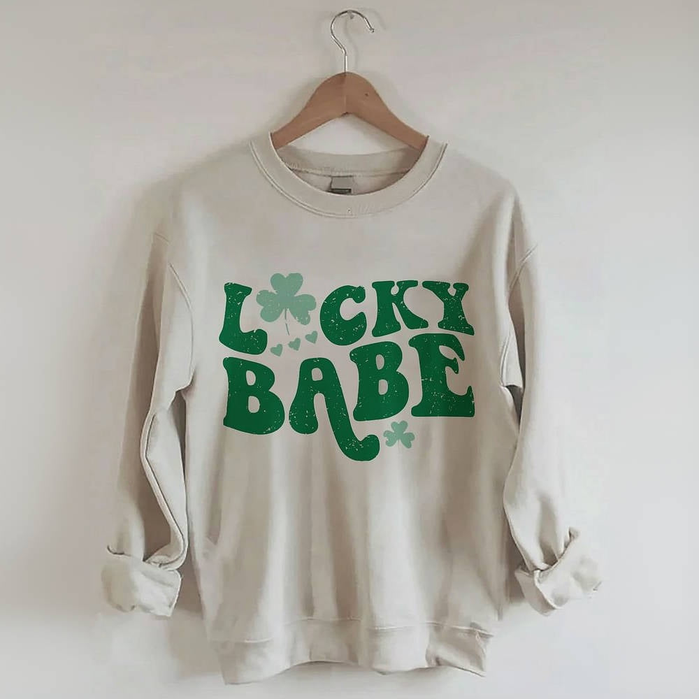 Sweat-shirt à col rond Lucky Baby