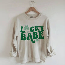 Sweat-shirt à col rond Lucky Baby