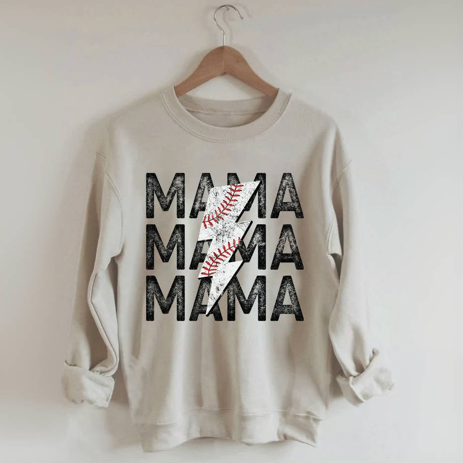Sweat-shirt maman baseball