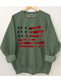 Sweat-shirt drapeau américain