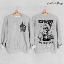 Cher difficile et parle en retour drôle sweat-shirt