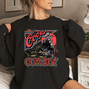 Sweat-shirt cowboy western Coors