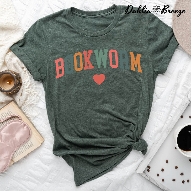 T-shirt mignon d’amant de livre de rat de bibliothèque