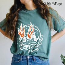 Tout va bien T-shirt crâne vintage
