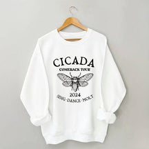 Sweat-shirt Drôle de concert de cigales pour amoureux de la nature