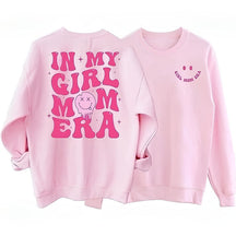 Sweat-shirt à col rond 2 côtés In My Girl Mom Era