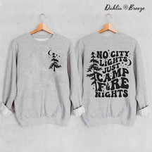 Camp Life - Sweat-shirt imprimé arbre de vie et lettres