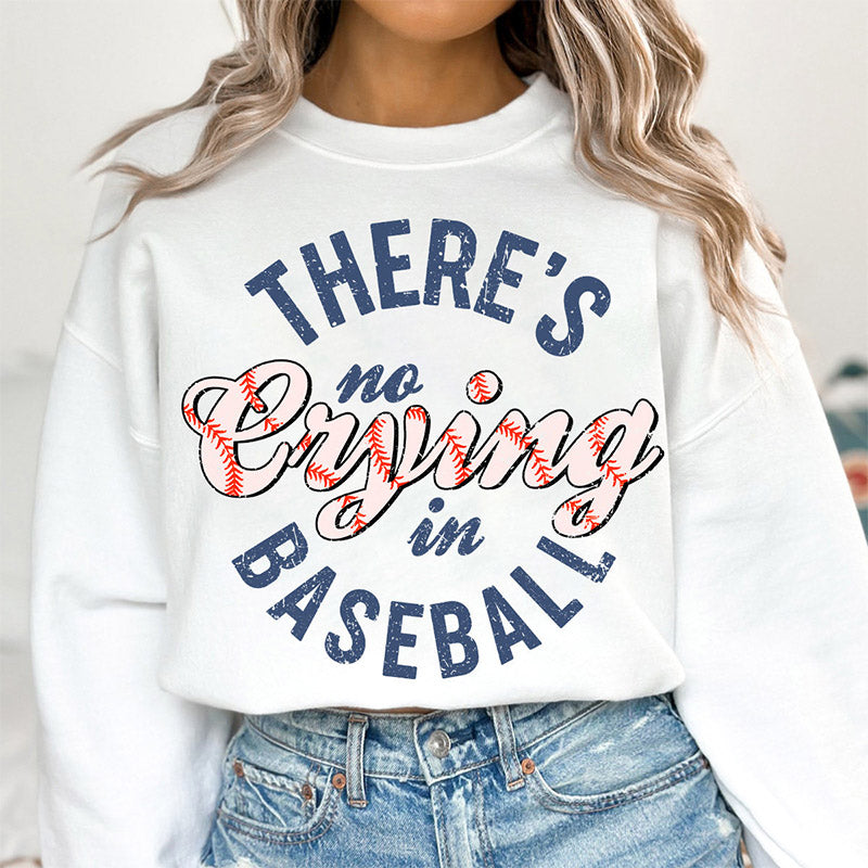 Il n’y a pas de pleurs dans le sweat-shirt de baseball