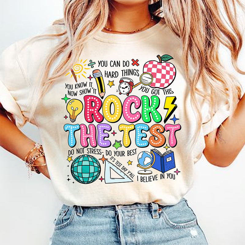 Rock The Test Don't Stress Just Do Your Best T-shirt
