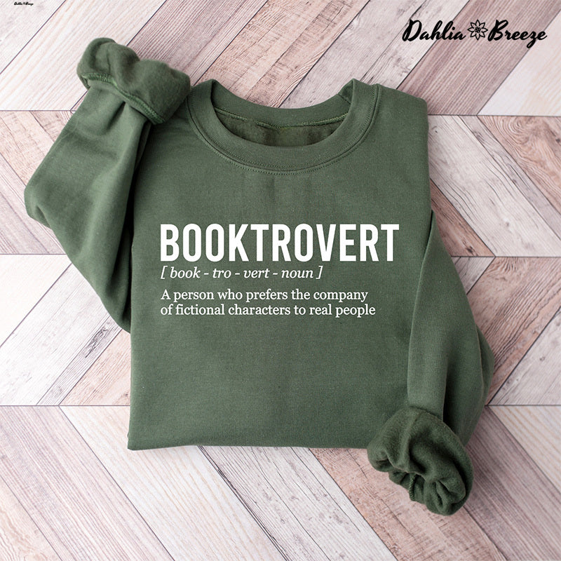 Booktrovert Reading Bookish Crewneck Sweat-shirt