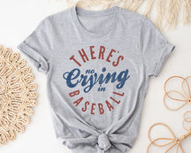 Il n’y a pas de pleurs dans le t-shirt de baseball