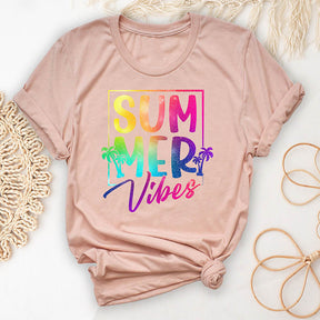 T-shirt de vacances tendance Summer Vibes